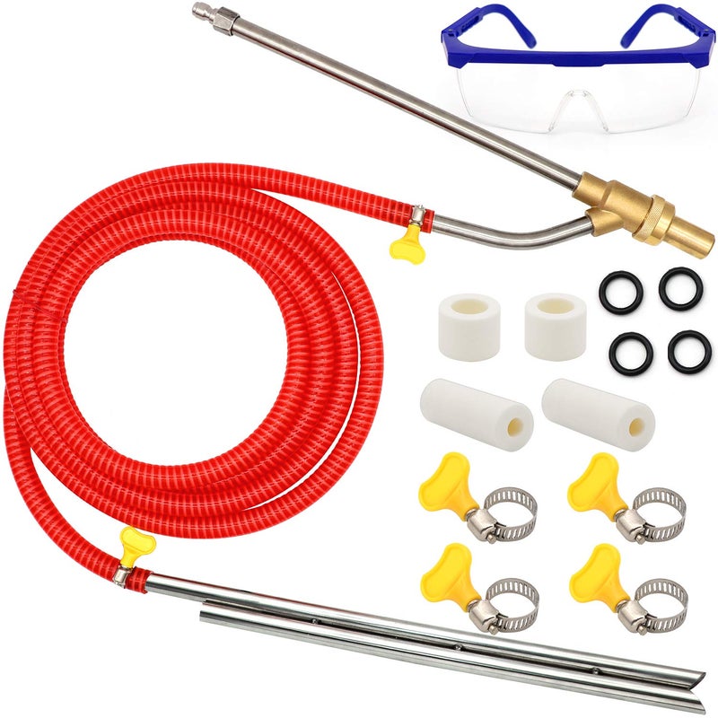 Angela&Alex Pressure Washer Sandblasting Kit, 5000 PSI Wet Sandblaster Attachment, Power Washer Sandblasting with Replacement Ceramics Nozzle, 1/4 Inch Quick Disconnect Sandblasting Kit - Image 1
